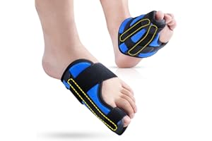 SYLONG Big Toe Splint for Women & Men, Broken Big Toe Support Brace for Fracture Fixation,Sports Sprains,Injuries, Adjustable Protector with 2 Aluminum Bars for Day & Night Use - Left