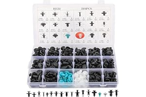 FUSHUI 299 Pcs Clips Kit,Car Retainer Clips Plastic Fasteners Kit,Car Bumper Retainer Clips 18 Popular Universal Auto Nylon Clips Plastic -Bodywork and Car Accessories