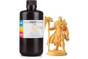 ELEGOO ABS-Like Resin 3.0 Pro, Resina Fotopolimerica per Stampa 3D ad Alta Resistenza ai Graffi, Resina UV 405nm per Stampanti MSLA/DLP/LCD Polimerizzazione Rapida Alta precisione, Giallo 1000g