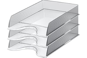 Esselte Fusion 623689 Lot de 10 Corbeilles à courrier Transparent