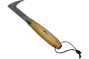 Xclou Garden Plattenfugenreiniger Edelstahl mit Eschengriff, Mehrfarbig, ca. 265 x 71 x 40 mm