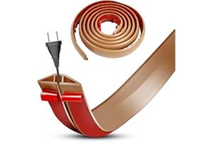 DIKARIYA Protezioni per Cavi a Pavimento, Autoadesivo Copricavi per Pavimento Passacavo a Pavimento Perfetti per Tutti i Cavi di Alimentazione a Casa, Ufficio, Scuola, Magazzino