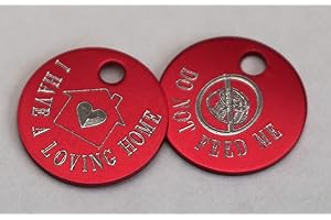 Paradise Pets 19mm CAT TAG DO NOT FEED ME I HAVE A LOVING HOME - STOP PEOPLE FEEDING YOUR CAT