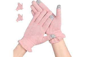AovYoo 2 Pairs Cotton Gloves for Eczema, Moisturising Gloves Dry Hands Touchscreen, SPA, Hand Care, Eczema Gloves for Women Men (M)