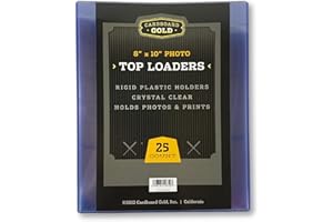 Cardboard Gold 8 x 10 Photo Top Loaders (25ct) - Next Generation Archival Protection by Cardboard Gold