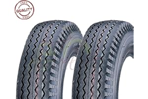 Union 2 Pneus 4.80/4.00-8 Renforcé 6PR Pneus 69N Roues Chariot Remorque de Bateau