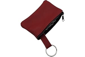 myledershop Cuir pochette de clé 1 compartiment Made in EU (Rouge)