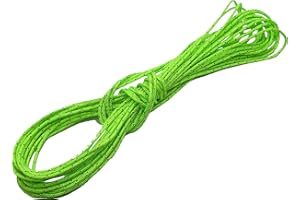 B2BPLUSC Ultra Light Dyneema Reflective Green Rope 2mm Diameter | 200kg Breaking Strain | Tent Guy Guide Rope | Suitable for Sailing, Dinghy, Yachting, Cruising, Racing - 5 Meters