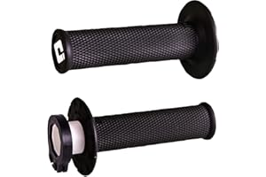 FMF Poignées verrouillables ODI V2 No Waffle noir pour 2 et 4 temps