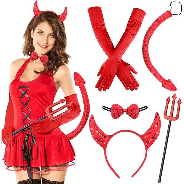 Roter Teufelsschwanz – Ca. 55 Cm Lang Mit Gummiband | Kostümzubehör Für Karneval, Halloween & Mottopartys