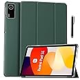 ProElite Case Cover for Redmi Pad SE 11 inch Cover, Smart Flip Case Cover for Redmi Pad SE 11 inch Translucent Back with Stylus Pen [Auto Sleep Wake Feature], Dark Green