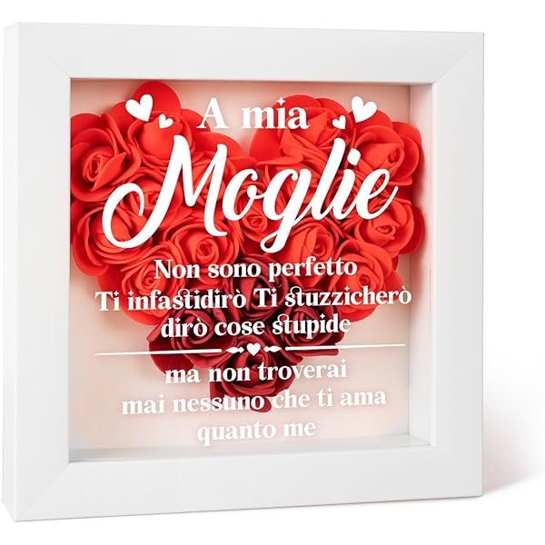 Rosa Eterna In Shadow Box - Regalo Romantico Per Moglie Per Compleanno/anniversario - Foto 9
