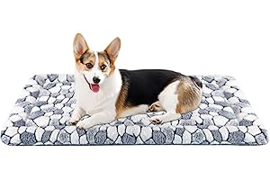 VANKEAN Cuscino per Cane Impermeabile, Materassino per Cani con Rivestimento Sfoderabile e Lavabile, Lettini per Cani Adatto a Cani di Taglia Grande, Modello grigio pietra