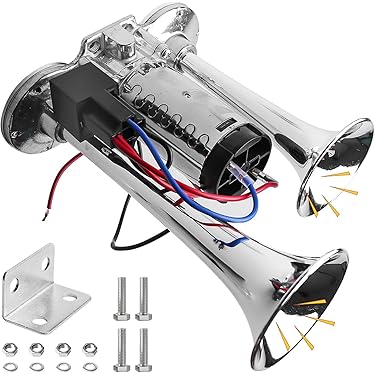 Klaxon Tgv Klaxon à Air Comprimé Sporgo LWK 12V - 600 DB, Double Tube, Pour Voiture, Camion, Bateau Klaxon Train