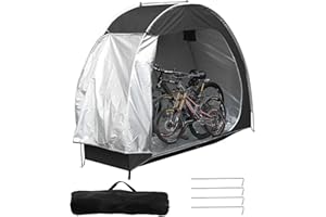 SEHAUSEU Tente Abri de Vélo, Abri Portable, Housse de Vélo d'Extérieur, Tente de Jardin, Tente Dôme de Camping, Tissu Oxford 210D, pour Vélos, Motos, Outils de Jardin, Tondeuses à Gazon