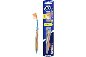 ‎DR.BEST Dr.BEST Kids & Teens Zahnbürste, 6 bis 13 Jahre, Weich, 1 Stück, mit 4 Vorteilen für neue, bleibende Zähne