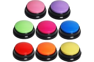 OFVENS Dog Buttons Talk Training, Dog Buttons for Communication Pet Talking Training Answer Buzzer, 30 Second Record &Playback, Funny Gift for School Study Office Home (8 Pack)