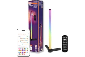 OSRAM SMART smart och modern bordslampa för indirekt belysning med WiFi-teknik, Magic RGB, dimbar, svart, aluminium, ljuskälla ej utbytbar