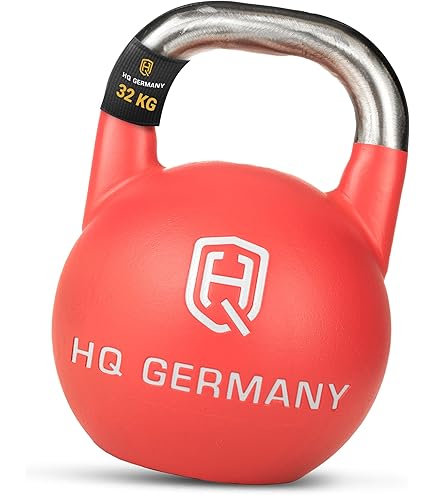 Kettlebell Competition Premium 4-36 kg incl. oefenposter | professionele studiokwaliteit | wedstrijdkettlebell