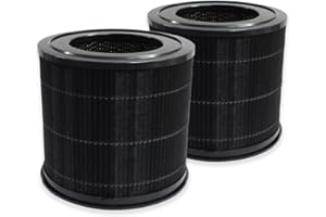 PUREBURG Lot de 2 filtres de rechange compatibles avec le purificateur d'air Smartmi P1, H13 HEPA à 4 étapes, charbon actif 2 en 1, purificateur d'air, poussière, COV, odeur