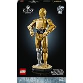 LEGO Star Wars C-3PO - 75398 | Set for Adults, Figure Model Kit, Collectible Minifigure, Shelf Decor Stand & Information Plaq