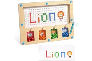 TUNJILOOL Tablero magnético Juguetes Montessori para niños de 3 4 5 6 años Viaje sensorial Juguete de motricidad Fina Actividades educativas preescolares Juguetes de Aprendizaje