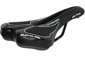 SELLE MONTEGRAPPA Sella Montegrappa per Bicicletta da Corsa MTB Trekking Unisex MOD. SM Eletta Gel 1150 Made in Italy Colore Nero