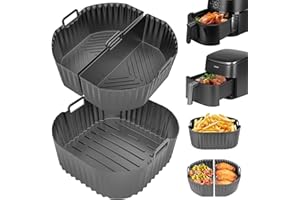 LAISLLA Silikonowa forma do frytkownicy na gorące powietrze, akcesoria do Cosori TurboBlaze 5,5 l/6,2 l/6,4 l, Philips XXL 8,3 l, Russell Hobbs 8 l/8,3 l, Air Fryer, silikonowa wkładka do Philips 2000 Series