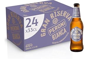 Peroni Birra Gran Riserva Bianca, Cassa Birra Con 24 Birre In Bottiglia Da 33 Cl, 7.92 L, Dal Gusto Aromatico E Fresco, Gradazione Alcolica 5.1% Vol