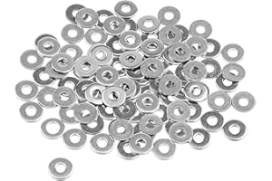Caianwin M3 Washers 100Pcs, M3 x 9mm Penny Washers Stainless Steel Flat Washer for m3 Bolts Screws & Nuts