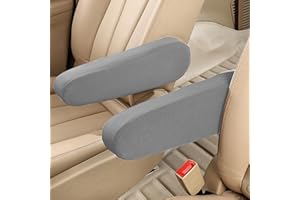 Amabro 1 Paire Housse Accoudoir Voiture Avant, Housse D'accoudoir Fermeture élastique Siège Avant Accessoires de Siège Voiture Housse D'Accoudoir De SièGe Avant Voiture