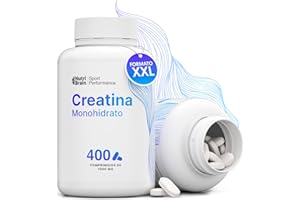NUTRIBRAIN Creatina Monohidratada 3000 mg – 400 comp | Mejora Fuerza, Masa Muscular, Resistencia, Recuperación, Energía y Agilidad Mental | Vegano, Sin Gluten, No OGM | Para Hombre y Mujer