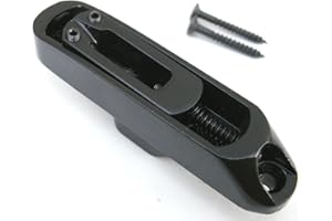 Single individual black bass guitar bridge saddle strong string anchor top load -UK SELLER JANIKA