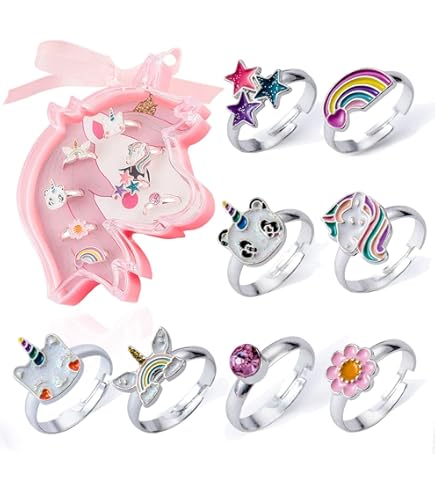 Colonia Niña Anillos Ajustables Para Niñas Pack De Piezas