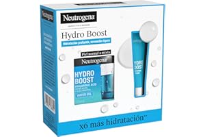 Neutrogena Rutina Hydro Boost, Gel de Agua Hidratante Facial (50 ml) y Contorno de Ojos (15 ml), set de regalo para 24 h de hidratación intensa, con Ácido Hialurónico