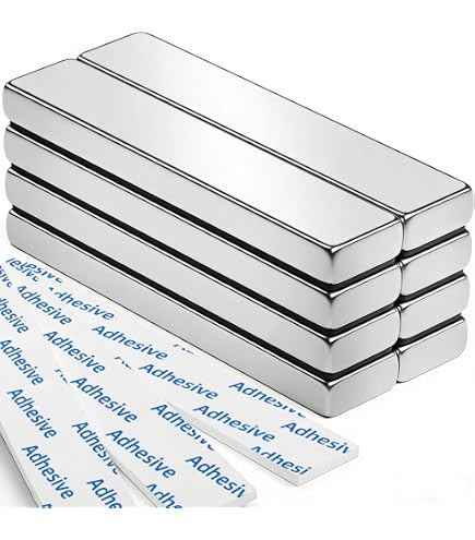 10 Neodym Magnet N52 Quader 15x8x1mm Quadermagnet Plättchen Flach