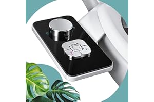 Vantency Ultra-Slim Bidet Attachment for Toilet UK, Non-Electric Fresh Water Bidet Toilet Seat Attachment, Self-Cleaning Dual Nozzles Frontal & Rear Wash, Adjustable Water Pressure (Black)