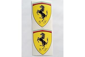 SBD Decals 1D 2 Ferrari Capilla Insignia de la Cresta Plana