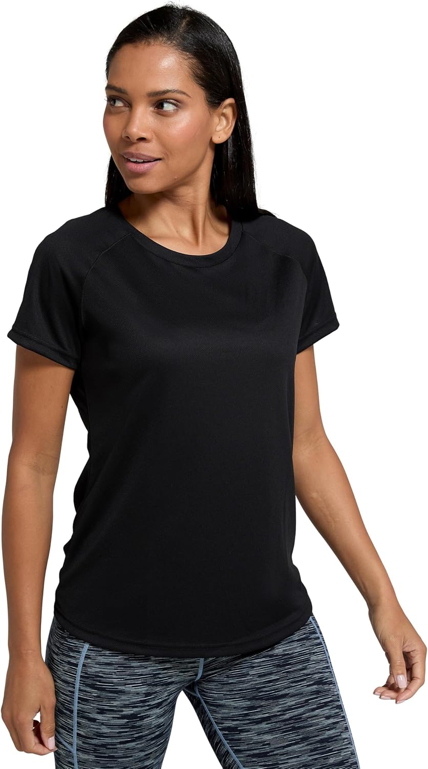 Mountain Warehouse Endurance Womens T-Shirt - IsoCool Ladies Top, UV Protection UPF30+ Tee, Breathable & High Wicking - for Spring Summer, Running, Travelling