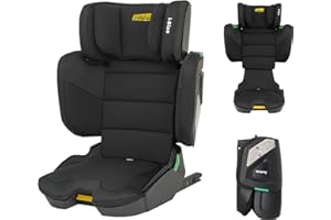 Jovikids i-Size Seggiolino Auto ISOFIX, Pieghevole Alzatina Auto per Bambini ECE R129, circa 3-12 anni/100-150cm, Altezza e larghezza regolabili