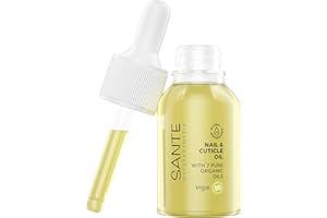 SANTE Naturkosmetik Nail & Cuticle Oil, Nagelpflegeöl, Pflege für Nägel & Nagelhaut, Mit Bio-Ölen & Vitamin E, Vegan, 15 ml