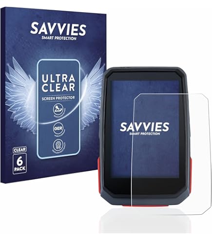 savvies 6 Pezzi Pellicola Protettiva per Sigma BC 10.0 WL Protezione Schermo Trasparente
