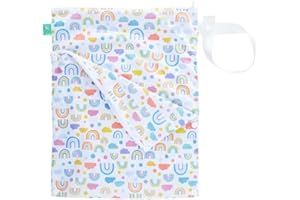 TotsBots Wet Baby Bag - Waterproof Organiser Storage Bags for Nappy Changing, Baby Clothes, Reusable Nappies, Wipes, and Baby Accessories (Dreamer)