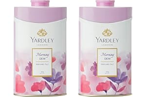 DMG SELECT 2 x 100g Yardley London Morning Dew Perfumed Talc for Women