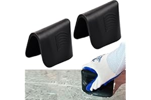 XINRONGDA 2 PièCes Finisseur de Calfeutrage, Outil de Calfeutrage à Main pour Grattoir à Coulis de Lissage, Ensemble D'Outils de Calfeutrage ppour Cuisine de Salle de Bain Carrelage (Noir)