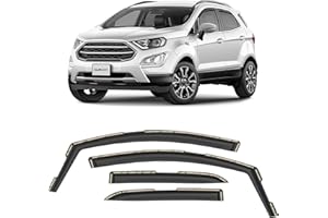 ‎CLIM ART CLIM ART Windabweiser für/kompatible mit Ford EcoSport 2014-2023 - Integrierte Regenabweiser - Autofenster Sonnen-&Regenschutz - Windabweiser Autofenster - Einfache Montage - Garantie 4 Set