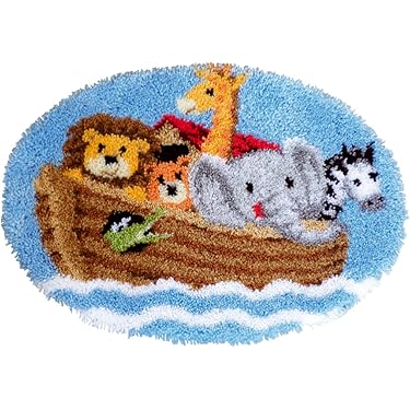 Knooptapijt Regenboogwolkje - Café Crochet Knooptapijt Regenboogwolkje - Café Crochet