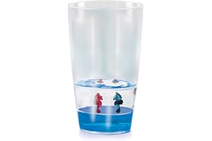 Deluxebase Floatarama Tumbler - Seepferdchen Acryl-Trinkglas mit schwimmenden Tierfiguren. 250 ml BPA-frei Seepferdchen Trinkglas für Kinder und Erwachsene.