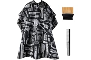 JCTRRJ Friseurumhang, Friseur Zubehör, Friseurumhang Erwachsene, Friseur Umhang, Frisierumhang Erwachsene, Umhang Friseur, Haarschneideumhang, Frisierumhang, Friseurumhänge, Barber Cape