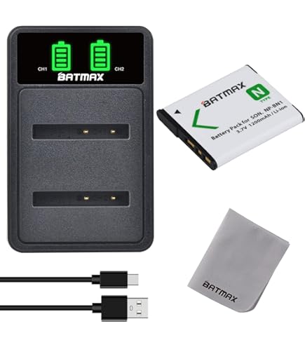 Set Caricabatteria Per Sony Np-bn1 Bn 1 Per Cybershot Dsc Tx20 Dsc Tx30 Dsc W690 Dsc Wx100 Dsc Wx150 4250667307875 - Foto 8